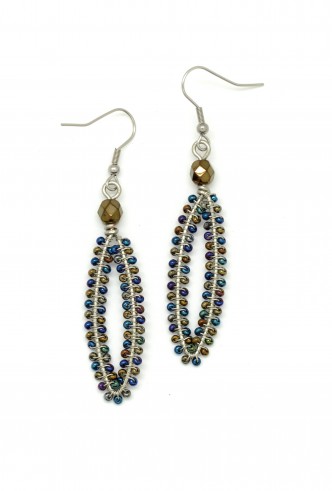 Sliver Bead Earrings Sliver Bead Earrings